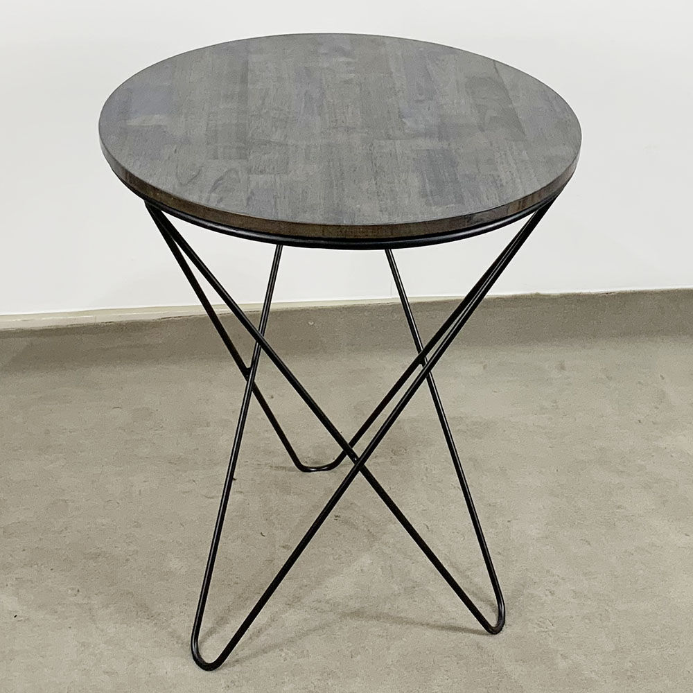 Chân bàn Cafe sắt 4 chữ V mặt tròn CBC026 - Image 4