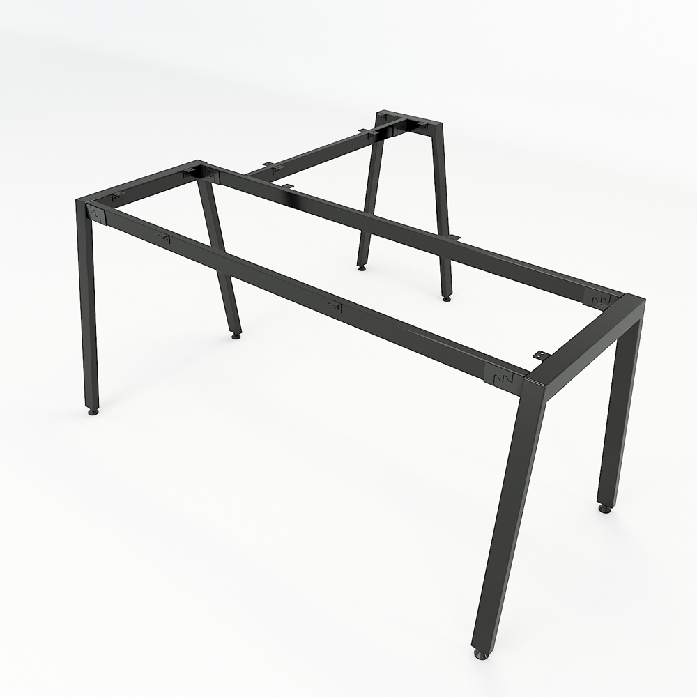 Chân bàn chữ L hệ chữ A khuyết 160x150cm lắp ráp CBS244