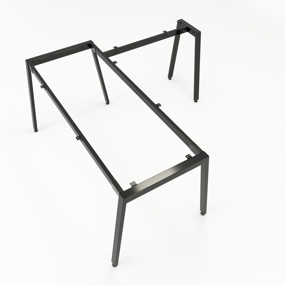 Chân bàn chữ L hệ chữ A khuyết 160x160 lắp ráp CBS254