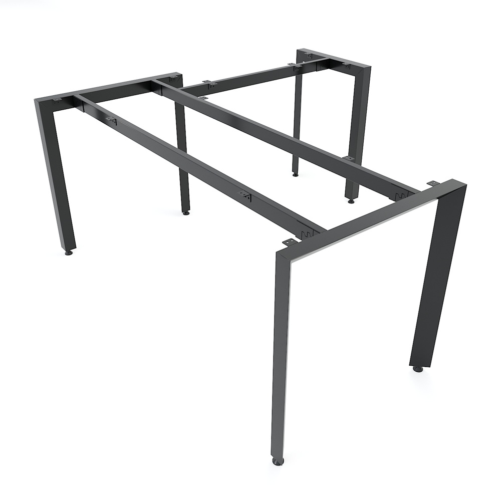 Chân bàn chữ L chỗ ngồi hệ hộp tam giác chữ U 160x160 lắp ráp CBS112