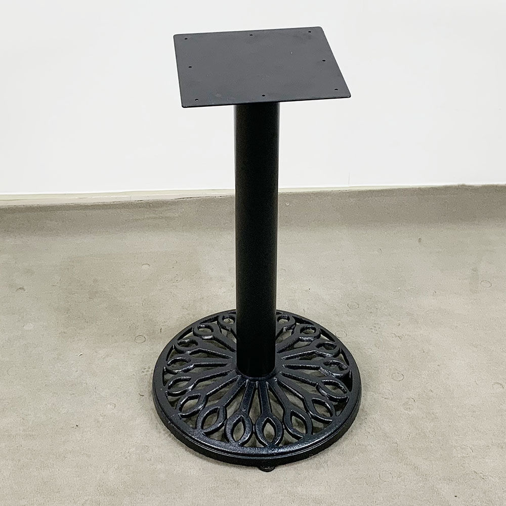 Chân bàn Cafe đế gang đúc hoa văn CBC029