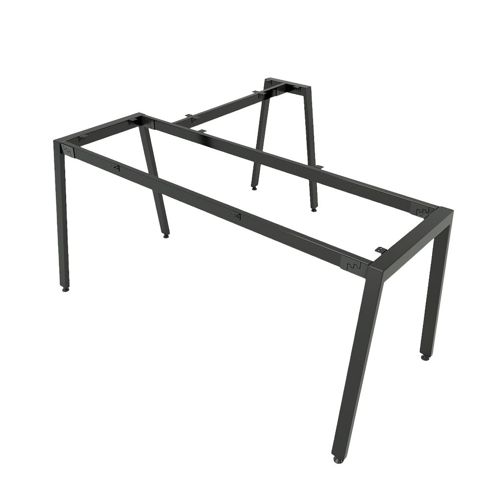 Chân bàn chữ L hệ chữ A khuyết 160x150cm lắp ráp CBS244 - Image 3