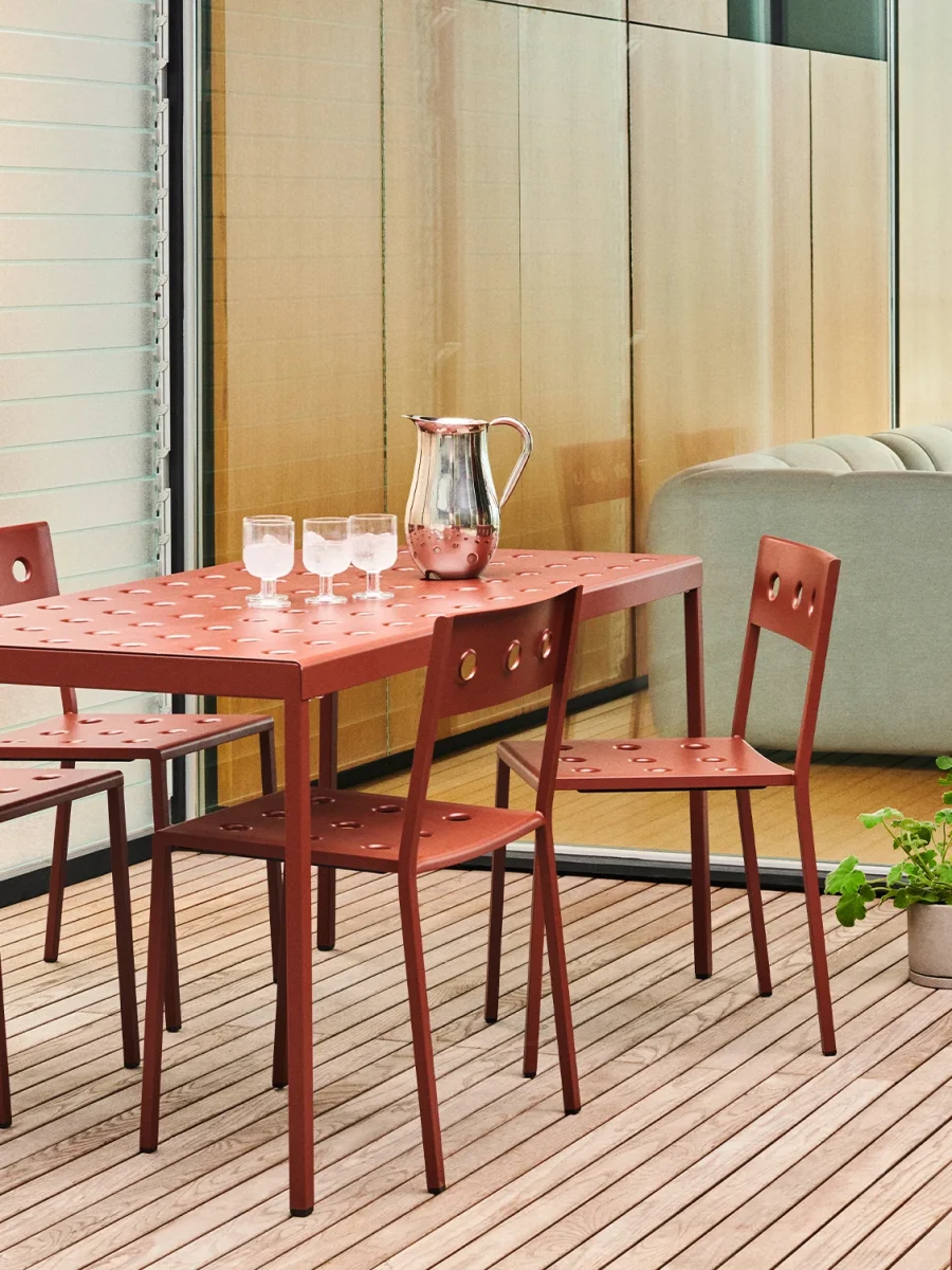 Balcony_Table_iron_red_Balcony_Chair_iron_red_Indian_Steel_Pitcher_No